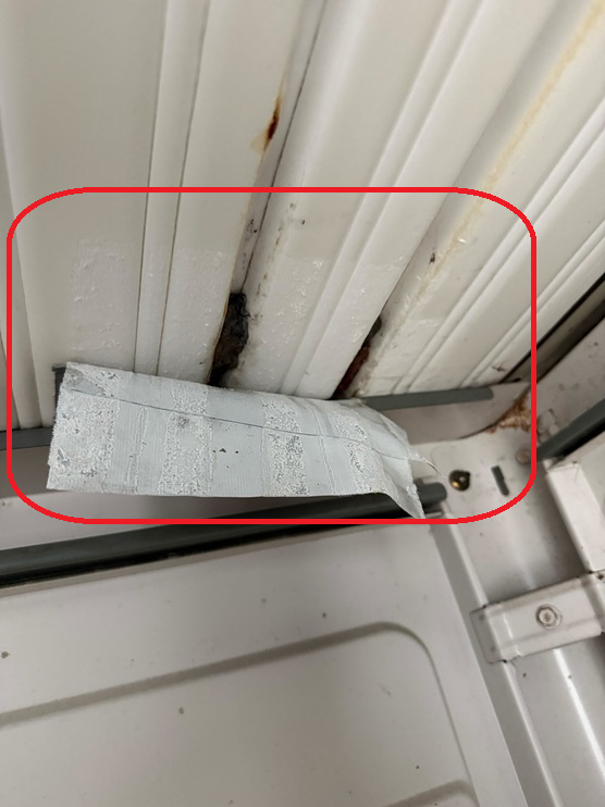 【黒部市】物置の屋根から雨漏り！原因はサビによる屋根材の劣化
