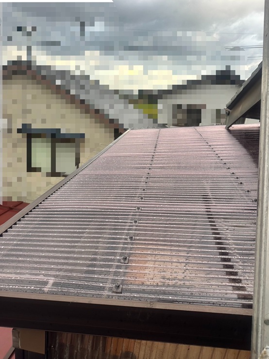 サンルーム屋根　張り替え完了