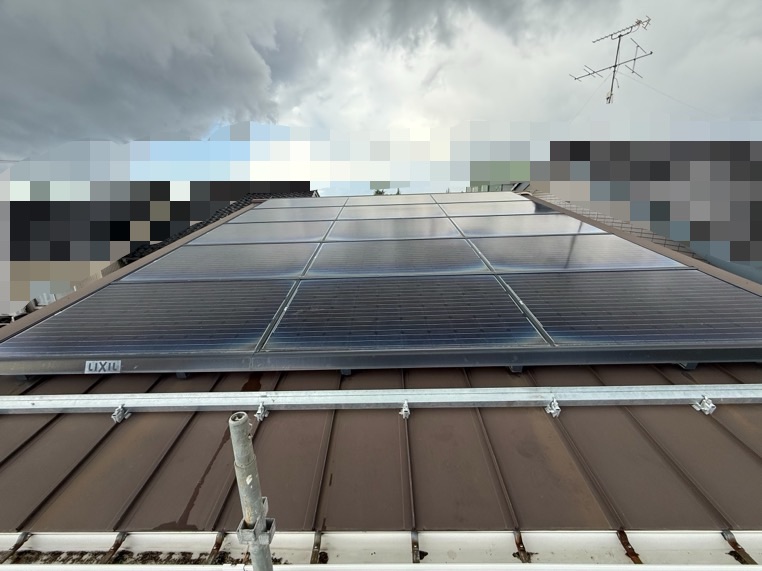 雪止め金具設置