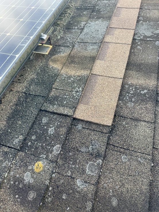 新しいアスファルトシングルを設置しました