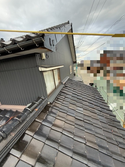 葺き替え工事　開始