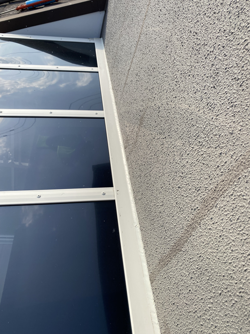 サンルーム屋根の工事　補修