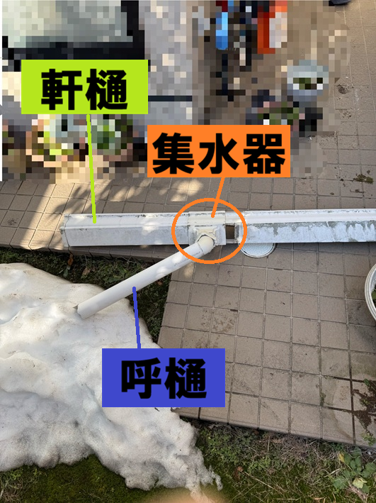 雨樋が落下しました