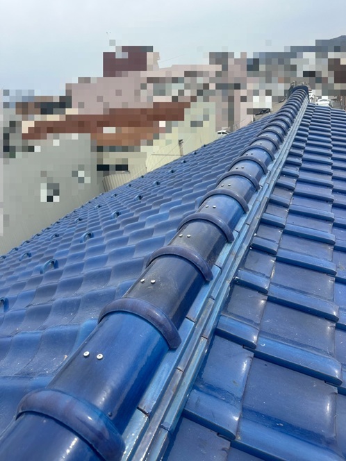 棟瓦積み直し工事