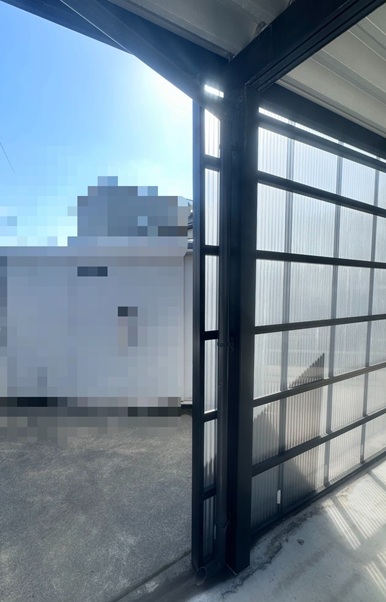 カーポート側面パネルカット