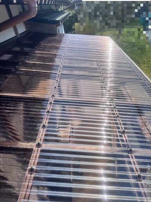 ポリカ波板張り替え完了