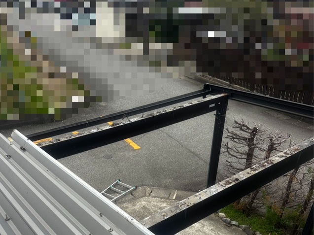 折板屋根撤去