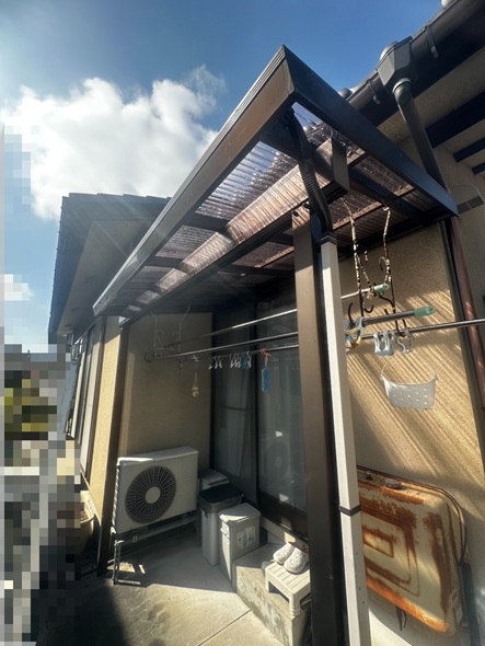 ポリカ波板張り替え完了