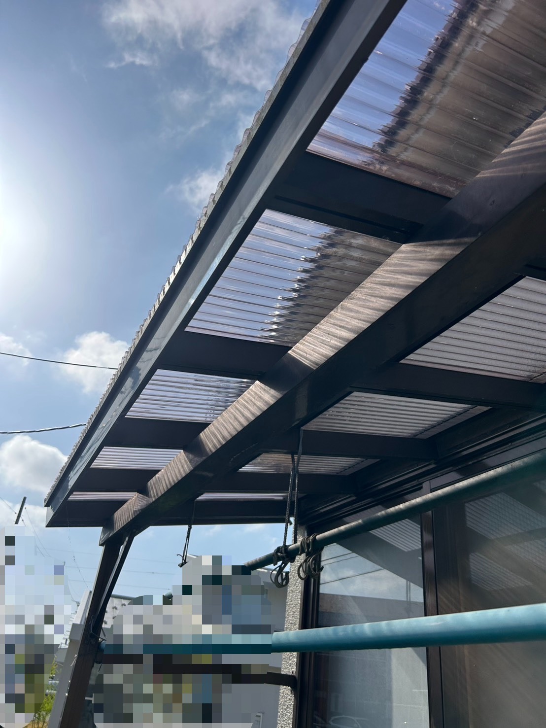 物干し屋根張り替え完了