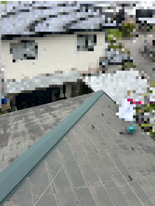 新しい棟板金固定