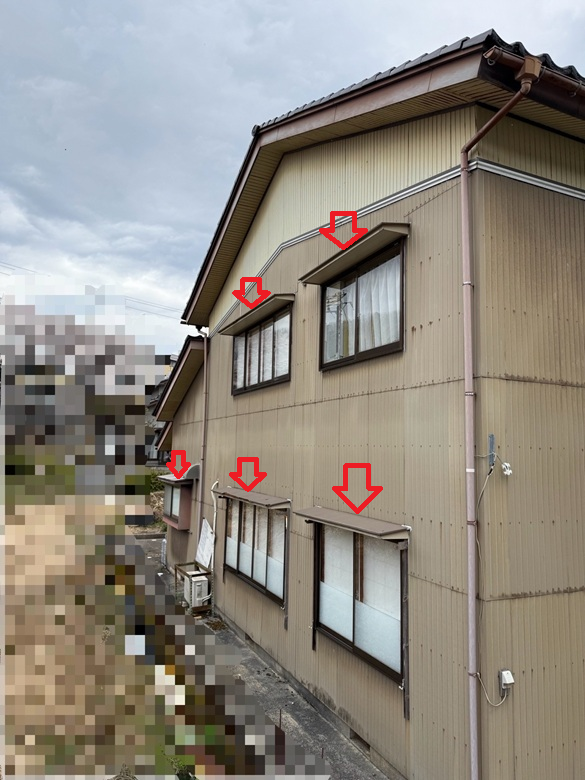 庇取り換え工事