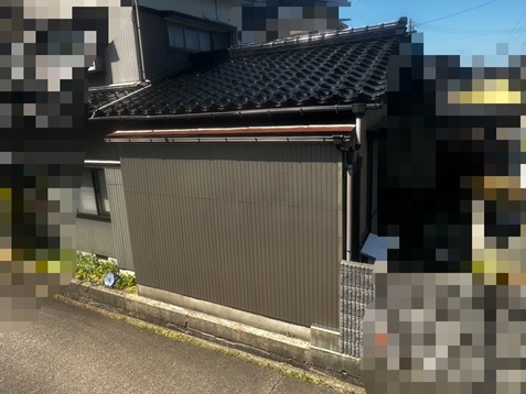 新しいトタン設置