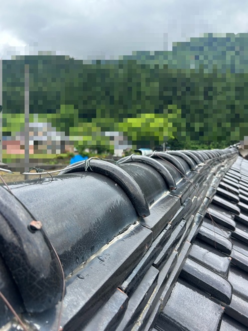 棟瓦のズレ