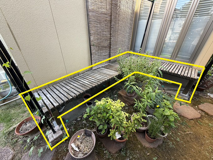 【富山市】「縁台が腐ってきたので撤去を」外壁も傷めていました