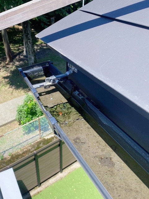 集水器の詰まりを取り除きます