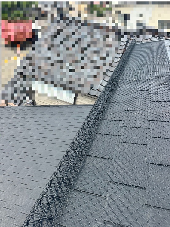 雪止めネット設置 完了！