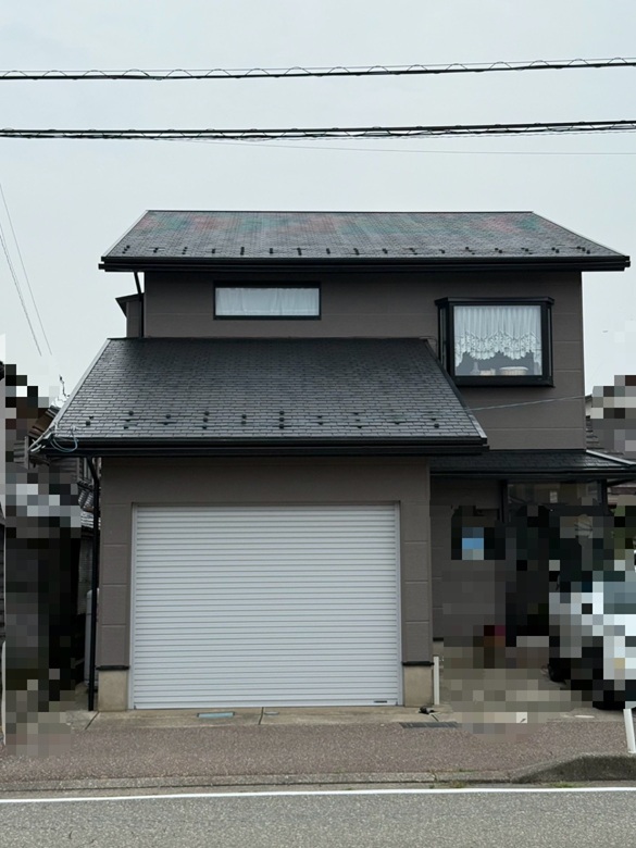 【富山市】屋根に塗装をしてから雪が滑り落ちて気になる！屋根に雪止めネット設置